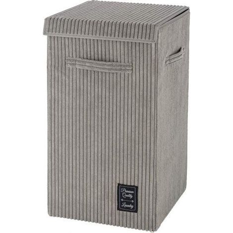 Wenko Cora Cesto de Ropa Gris 63 L Vintage