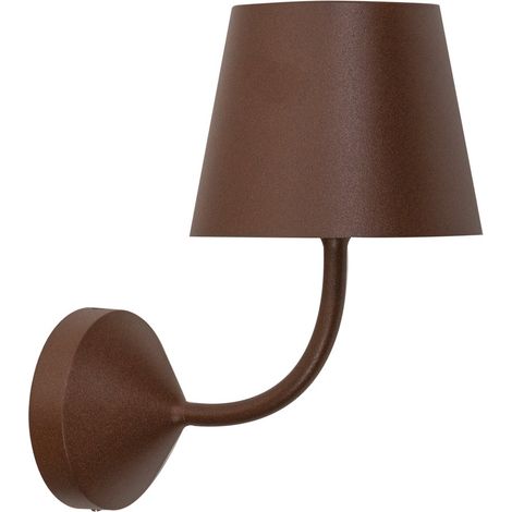 Poldina Lampada da parete 230V LED 5.4W 2700K in alluminio finitura Corten, design moderno ed elegante con grado di protezione IP54 per esterni