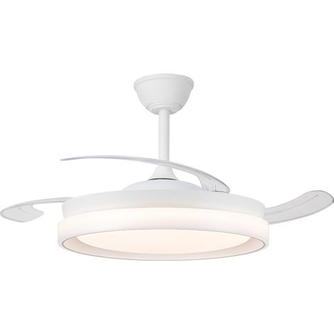 Ventilador de techo LED smart “Brisa Eco” regulable con control remoto (45W 3CCT 4400lm) IP20 Ø106cm color blanco (1/3)