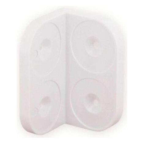 Esquinero de ensamblaje para muebles 30x30x16 PVC blanco - 4 piezas - Vynex