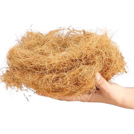 1 livre de fibre de coco, terreau pour pots de jardin, paillis respirant pour palmiers, litière pour nids d'oiseaux, matériau de couverture pour aménagements paysagers