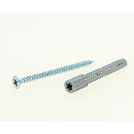 Boîte de Fixation – 20 Chevilles Fusées FC8 40 + Vis 5x50 (1/4)