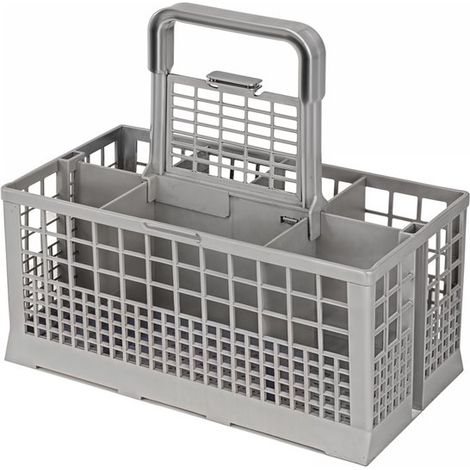 Panier à couverts pour lave-vaisselle - 24 x 13,5 x 24 cm - 7 compartiments - Compatible Bosch, Siemens, Whirlpool, Indesit, Bauknecht, Miele, LG, Samsung, Haier et Beko (1/4)