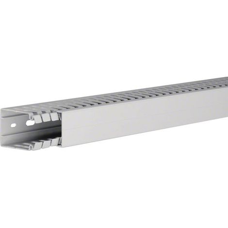 Goulotte de câblage sans halogène en PC-ABS beha-set l 40mm x p 60mm gris clair HAGER HA760040