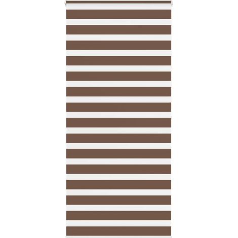 Doppelrollo Braun 105x200 cm Stoffbreite 100,9 cm Polyester
