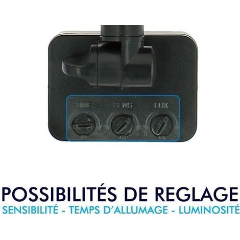 Arum Lighting – Projecteur à détecteur de mouvement 50W IP65 – Lumière blanche chaude 3000K – Angle d'éclairage 120° – Détection jusqu'à 8m