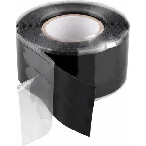 Support adhésif, ruban adhésif en silicone isolant noir - ruban adhésif étanche ruban adhésif en silicone ruban adhésif magique ruban adhésif étanche chauffage de l'eau réparation des fuites d'eau 2,5 (1/5)