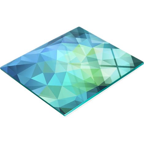 Pannello decorativo in vetro multifunzionale per cucina, astratto, 60x52 cm (1/5)