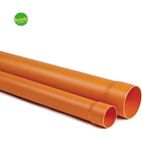 Tubo rigido ad incollaggio in pvc arancio ø100xmt3 HIDROS