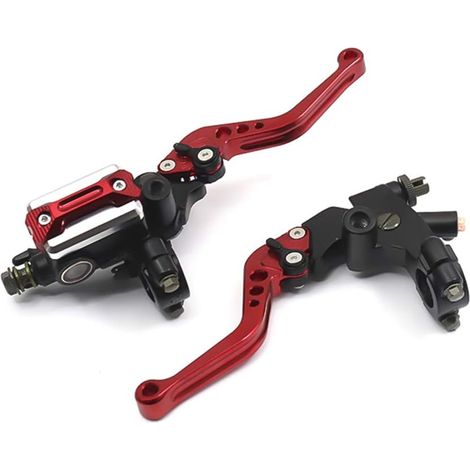 Pompe d'embrayage de Frein Universel Lever Hydraulic Master Cylinder Accessoires 7/8 12,7 Mm (Rouge) (1/5)