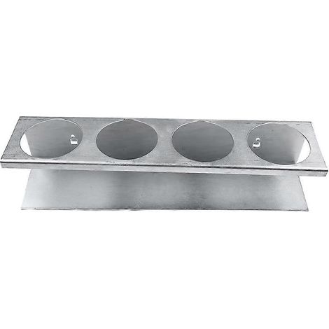 Support mural de rangement pour outils de garage, organisateur de peinture et de bidons de lubrifiant avec 4 trous ronds pour une utilisation domestique (1/5)
