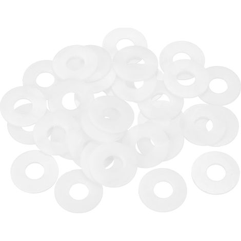 55Pcs Entretoise Plastique M8 Rondelle 8mm ID 20mm OD 1mm Épais (1/5)