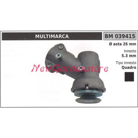 Coppia conica decespugliatore 039415 Ø asta 26 Ø 5.3 innesto quadro