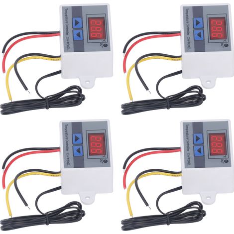 Thermostat numérique 4 zones avec écran LED pour régulation chauffage et climatisation 12V 120W (1/5)