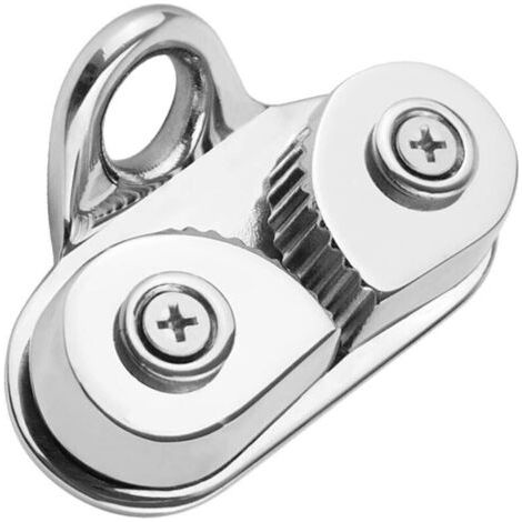 Pair Taquet Coinceur Corde Bateaux Taquets d'Amarrage INOX Accessoires de Bateaux Marine Kayak - Argent (1/5)