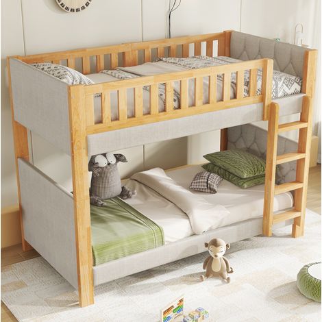 letto a castello 90x200 con scala 4 gradini sicuro HAVRYA (1/5)