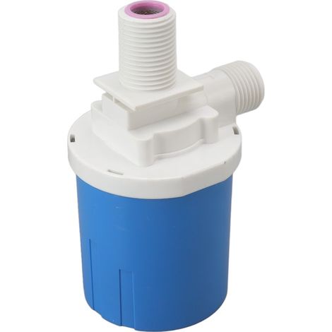 Robinet flotteur automatique en plastique, compact, bleu et blanc, vanne de niveau, température 0-80°C (1/5)