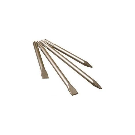 Dewalt – Ensemble de 4 burins pointus et plats pour béton armé – Longueur 300/400 mm – SDSMAXSETQZ
