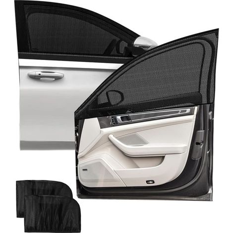 2 PiècesPare Soleil Voiture Bébé, Chaussette Voiture Soleil pour Enfants, Bloquer Les Rayons UV et Protection de la Vie Privée, Compatible avec SUV Véhicules (1/5)