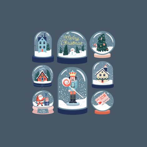 Tableau sur toile boules noël 30x30 cm - Impression sur Toile Murale Décorative - Image imprimée en HD sur Toile - Toile sur Châssis en Bois FSC - Fabriqué en France (1/4)