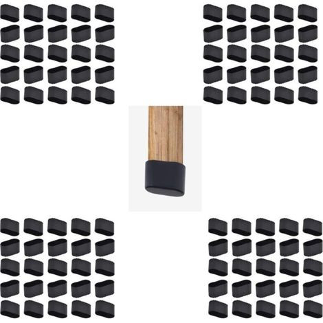 Set da 28 pezzi di protezioni per gambe di sedie, punte rettangolari per sedie, punte ovali per sedie, protezioni per gambe di sedie, protezioni per gambe di tavoli, cuscinetti in silicone per sedie, 