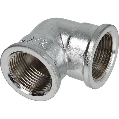 Coude 90° FF/FF 3/4'' laiton chromé