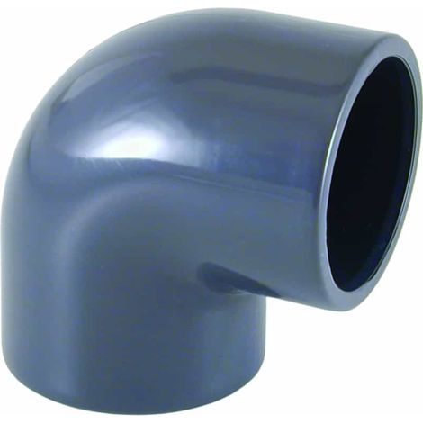 PVC Winkel 50mm, 90 Grad Muffe PN16, Klebefitting (1/3)