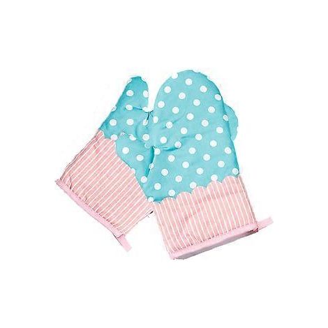 Hitzebeständige Ofenhandschuhe mit Aufhängeschlaufe und komfortablem Futter für sicheres Kochen und Backen, flexibel einsetzbar, ansprechendes Design, maschinenwaschbar.