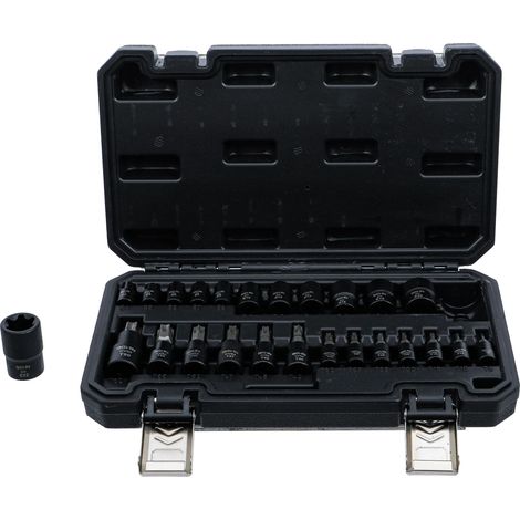 JEU DE DOUILLES à EMBOUTS DE CLé à DOUILLE 6,3 MM (1/4''), 10 MM (3/8''), 12,5 MM (1/2'') PROFIL E/PROFIL T (POUR TORX)/PR (1/5)