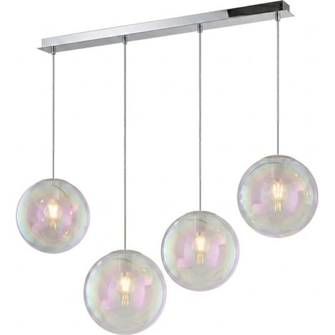 Top light moderne iris 1234 20x4+r80x4r4 cr e27 led métal verre irisé (1/5)