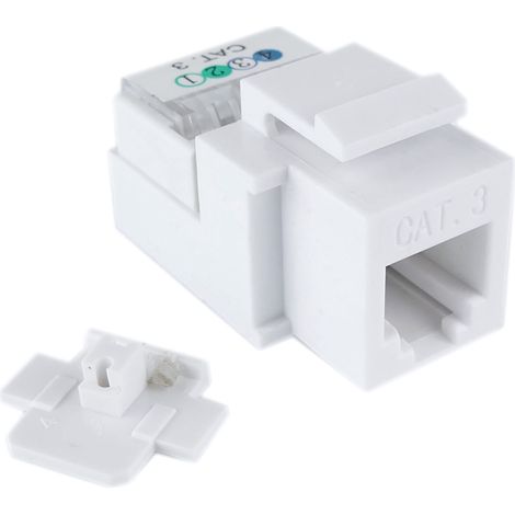 BeMatik - Téléphone Keystone RJ11 6P4C modèle féminin TB110 Catégorie 3-B (1/5)
