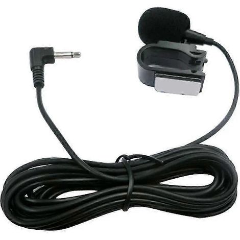 Microphone audio professionnel pour voiture, compatible avec les autoradios, longueur 3 mètres, avec prise jack 3,5 mm et câble mini-jack stéréo LX. WHBYV (1/4)