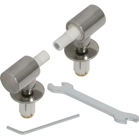 Geberit 598059000 Set Scharniere für Urinaldeckel Flow