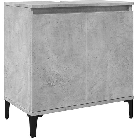 Maison Exclusive - Waschbeckenunterschrank Betongrau 58x33x60 cm