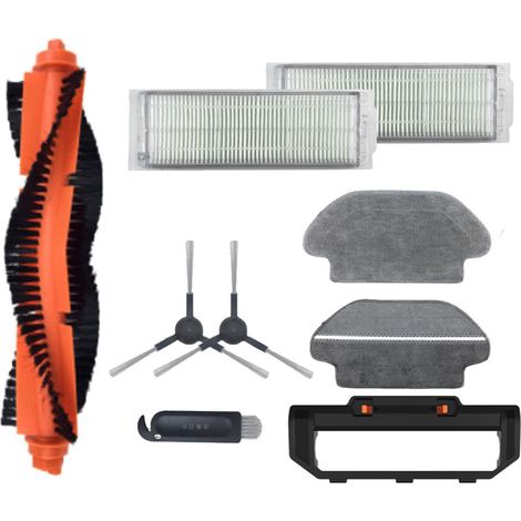 Dreame F9 / Xiaomi Mijia 1C Roboterstaubsauger-Zubehörset, bestehend aus 1 Hauptbürste, 2 HEPA-Filtern, 2 Seitenbürsten, 1 Hauptbürstenabdeckung, 1 Reinigungsbürste (1/5)