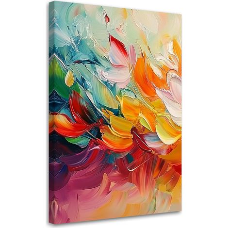 Tableau déco Abstraction moderne colorée 40x60 (1/5)