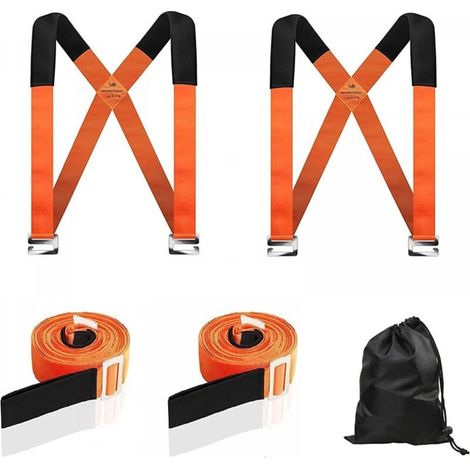 Sangles de Transport et de Levage, système de Levage et de Transport pour 2 Personnes, capacité de Charge jusqu'à 250 kg, déplacement, Transport et Fixation aisés des Meubles (1/5)