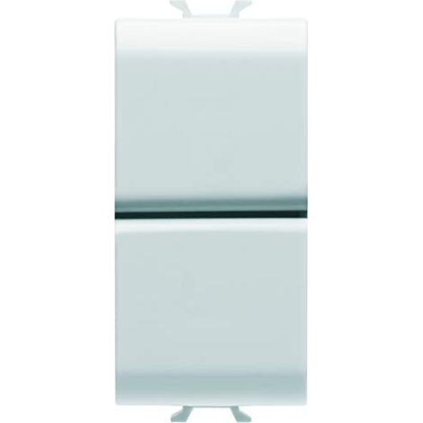 GEWISS - GW10141DY GW10141DY Pulsante Unipolare 250V AC, Na+1P Na 16A, Doppio, 1 Modulo, Bianco, Serie Chorus (1/3)