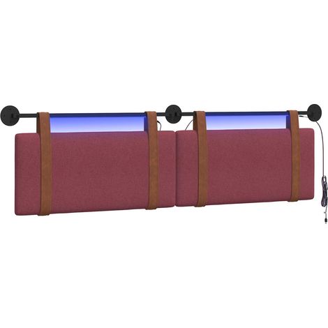 Tête de lit suspendue Bordeaux PU antique vidaXL (1/5)