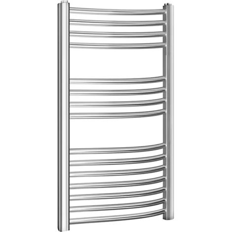 Termoarredo bagno scaldasalviette 60x80 cromo curvo interasse 55 cm