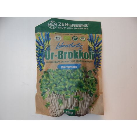 Bio Keimsaat Stängelkohl 500 g Sprossen und Microgreens ZenGreens (1/3)