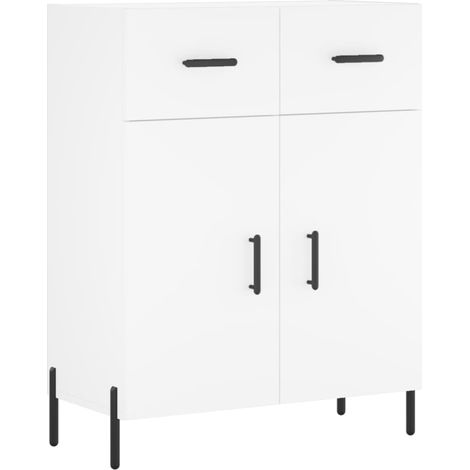 Aparador-cómoda-mueble-organizador-cocina-salón-salón-comedor 695 x 34 x 90 cm-madera de ingeniería-blanco 020030427