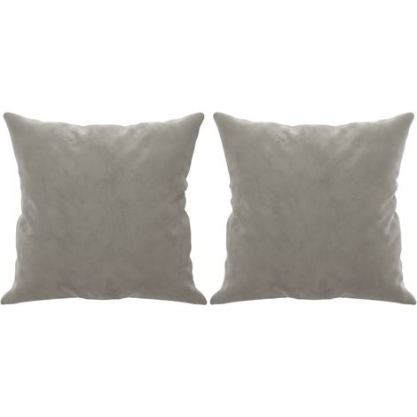 2 Coussins décoratifs Gris 40 x 40 cm En Velours. Idéal Salon, Sofa et Canapé (1/5)