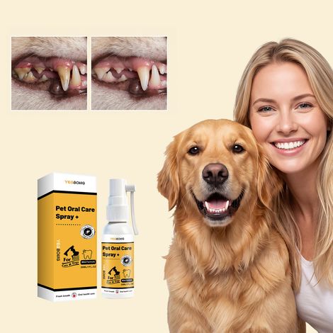 Mundpflegespray für Haustiere für frischen Atem, tägliche Mundreinigung für Katzen und Hunde – 30 ml -- DE (1/5)