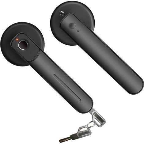 Applicable Serrure de Porte Intelligente, Serrure de Porte Intelligente à Empreinte Digitale, poignée réglable Gauche et Droite pour la sécurité du Bureau à Domicile, système d'entrée sans clé (1/5)