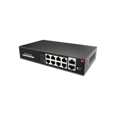 Switch PoE 8 porte PoE + 2 Uplink Lan RJ45 10/100 (1/2)
