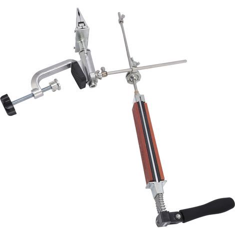 Kit d'affûtage à Angle fixe, conception rabattable à 360 degrés, Clip réglable, 4 pierres à aiguiser en corindon blanc, système d'affûtage d'outils (1/5)