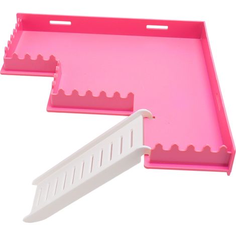 Plateforme d'exercice sécurisée pour hamster, en plastique, avec échelle, pour cage à cobayes et chinchillas (type M). (1/5)
