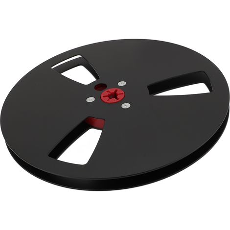Bobine de bande magnétique vide 1/4" (7 pouces) en alliage d'aluminium, universelle pour magnétophone à bobines, noire (1/5)