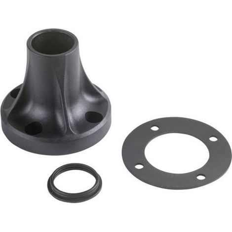 Socle plastique noir fixation pour tube aluminium Ø 25mm Harmony (1/6)